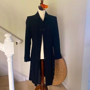 Ames Ladies black tuxedo lightweight dress coat